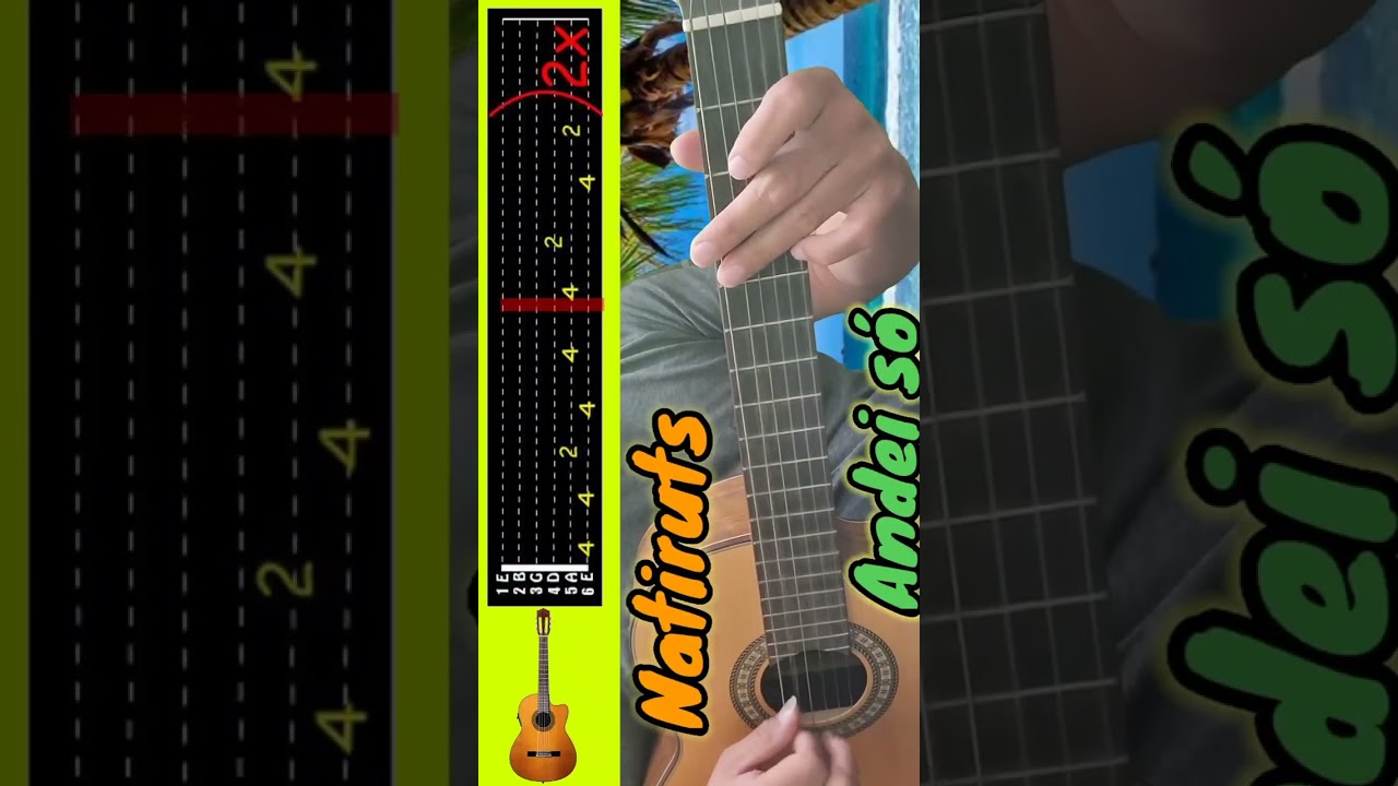 Natiruts - Andei s&oacute;/ Introdu&ccedil;&atilde;o tutorial viol&atilde;o Simplificado #shorts