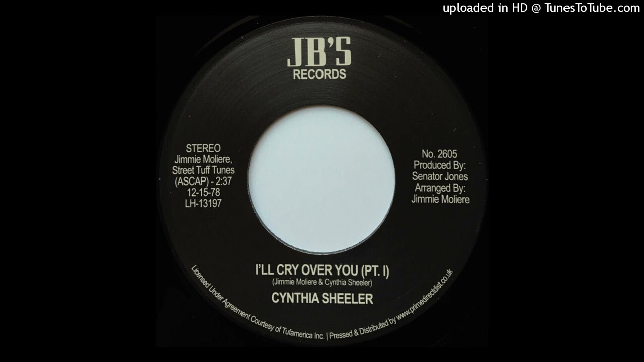 Cynthia Sheeler – I'll Cry Over You (JB's - 1975)