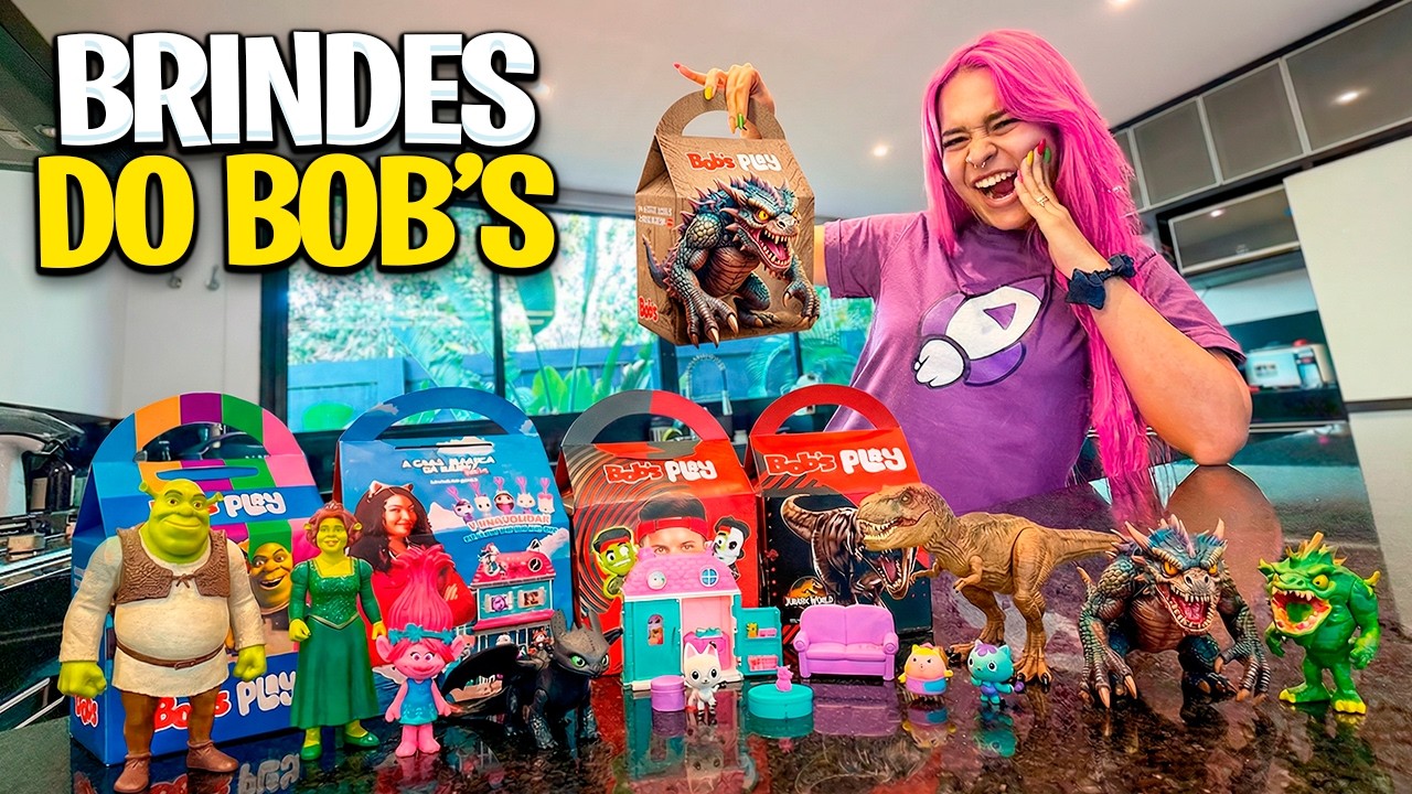 ABRI TODOS OS BRINDES DO BOBS *achei um raro ? 