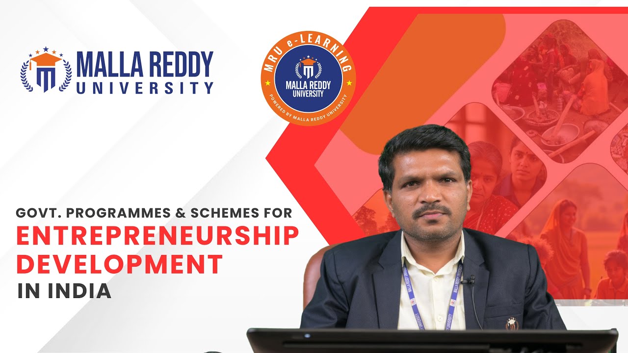 Government Schemes for Entrepreneurship Development in India | MRU E-Learning