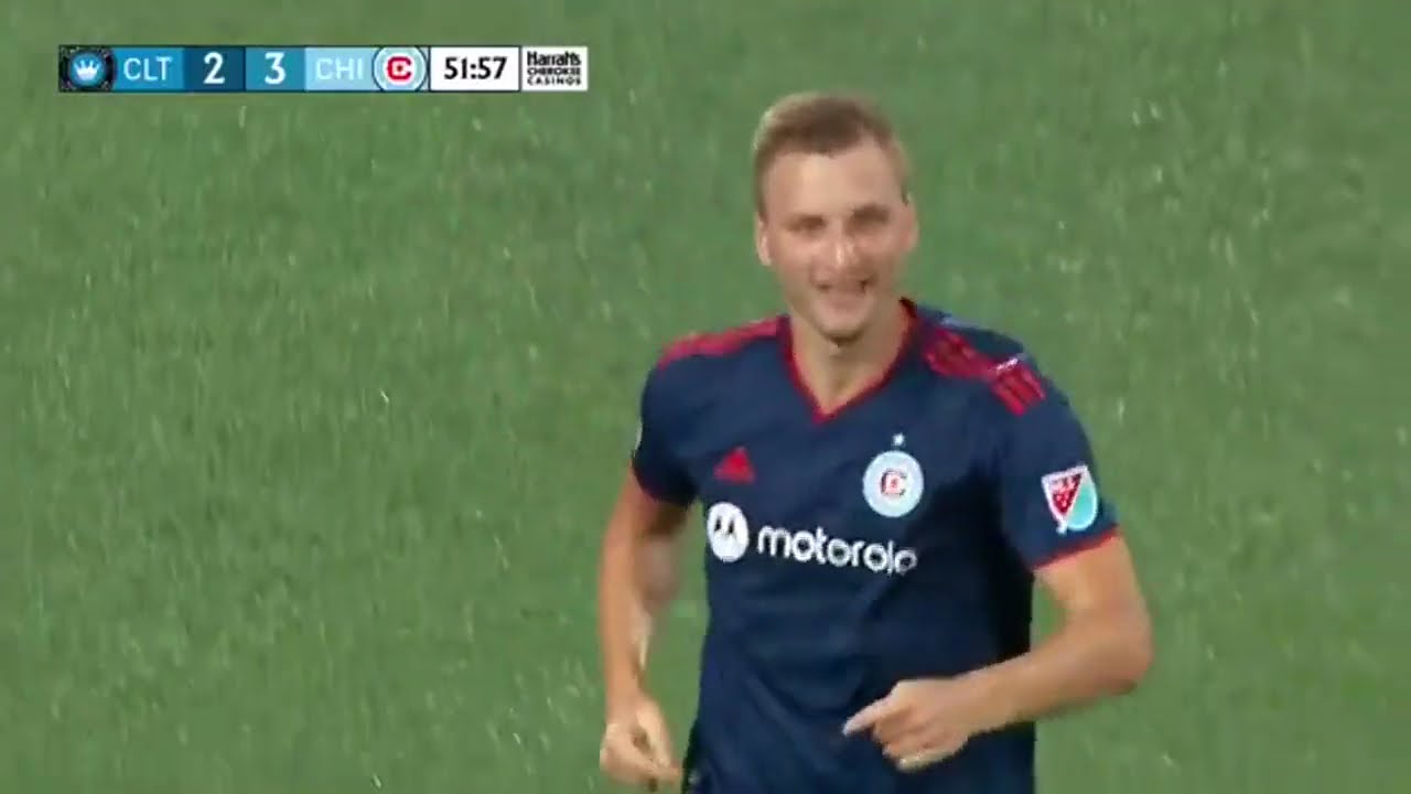 Kacper Przybyłko gole Charlotte - Chicago 2-3 MLS 07.08.2022