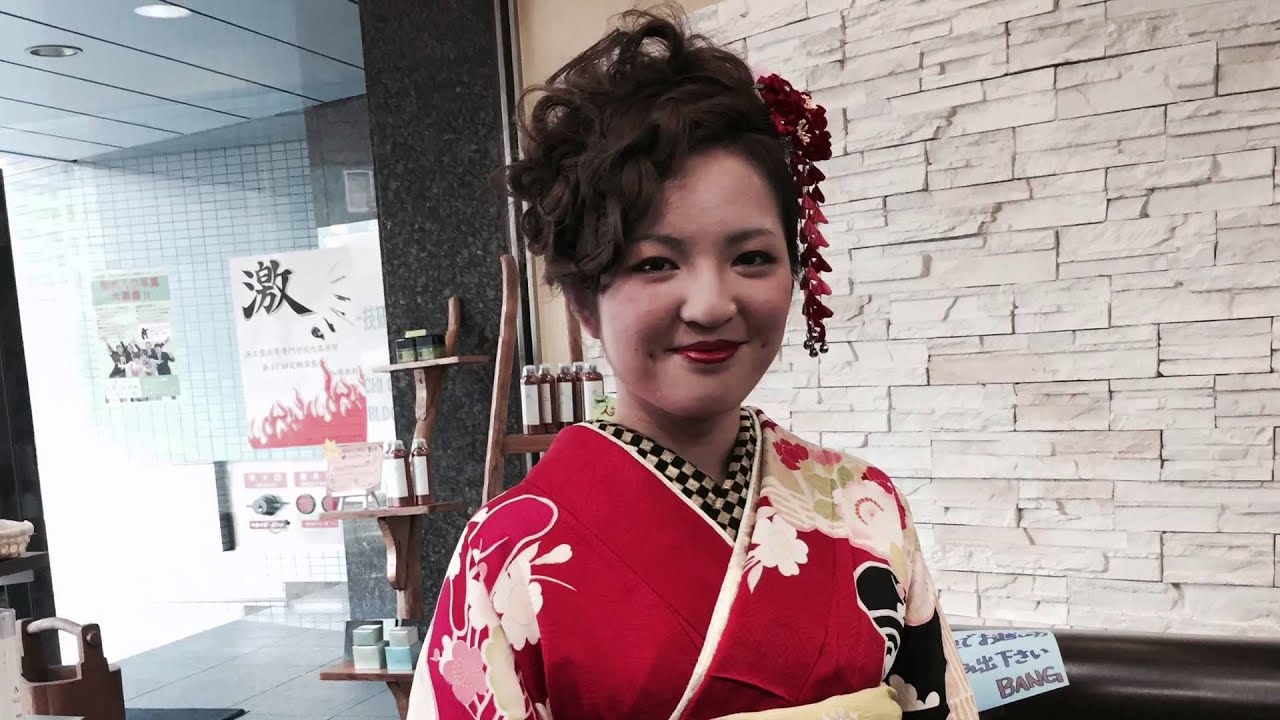 呉市の美容室 成人式のお支度 2015 ヘアーメイク バング