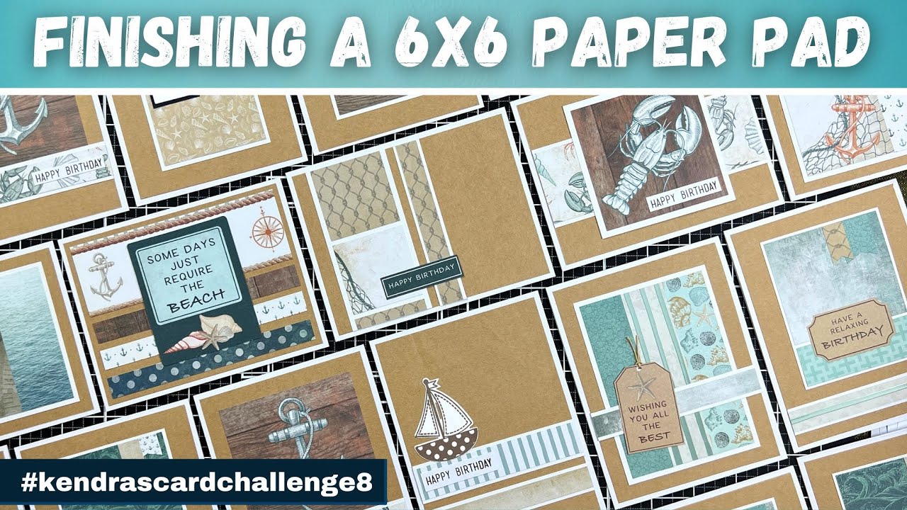 65 cards using Unchartered Waters - Kaisercraft | kendrascardchallenge8