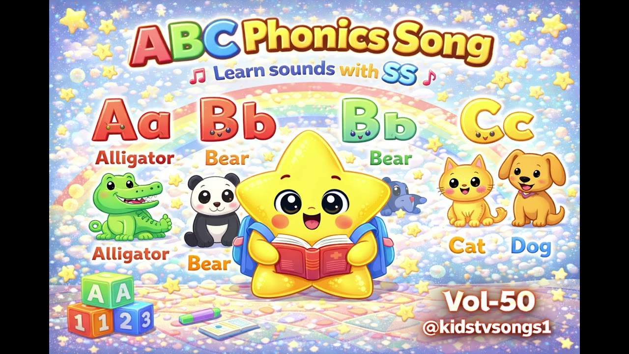 ABC Song with SS -ABC Twice Two music - Kids educational videos - @Kidstvsongs1