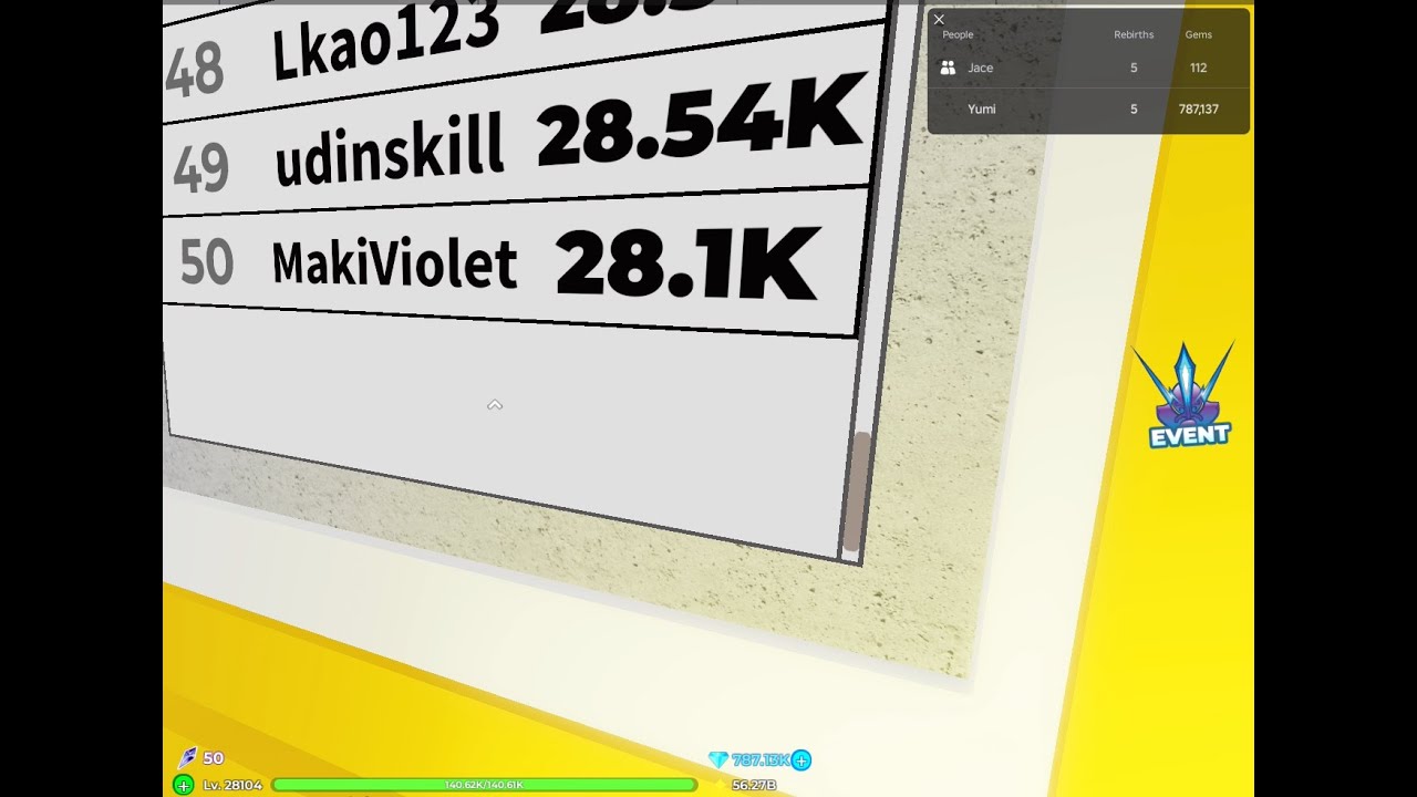 The Ultimate Grind in Joho Top 50 on leaderboard | Read Desc