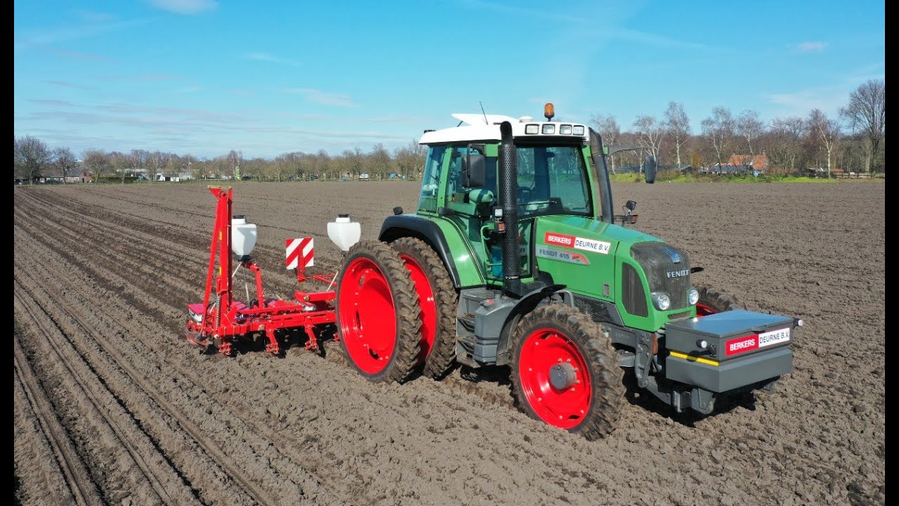 Suikerbieten zaaien 2021 | Fendt 415 + Kverneland | Drilling sugar beet | Berkers Deurne