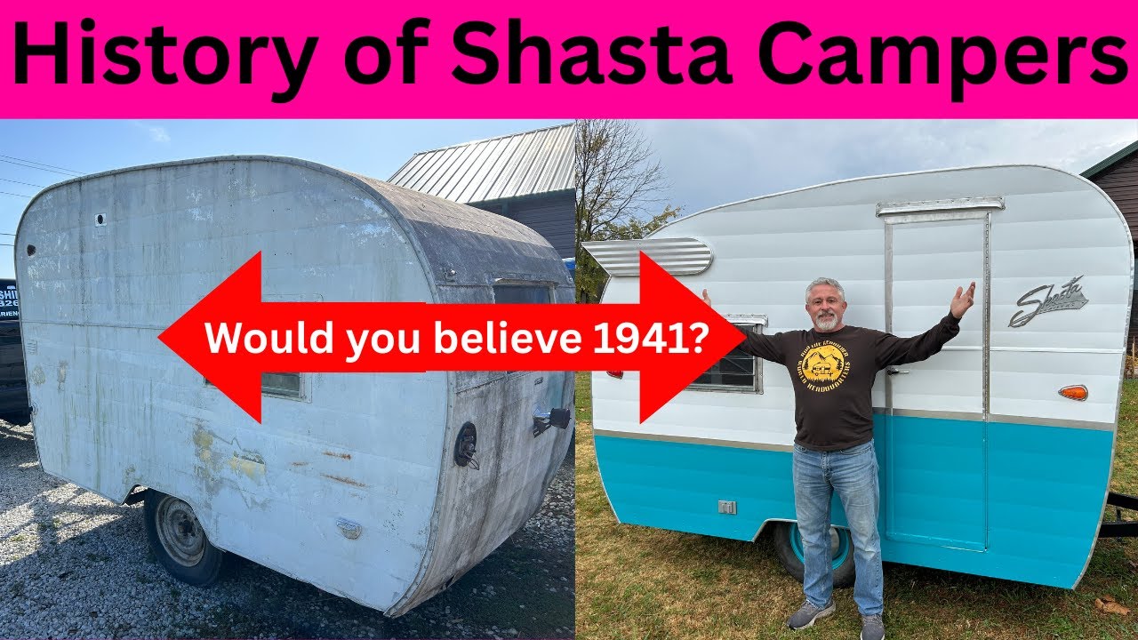 EP457 The History of Shasta Trailers. Trailer Talk with Rob. Shasta Compact Vintage camper Traveling