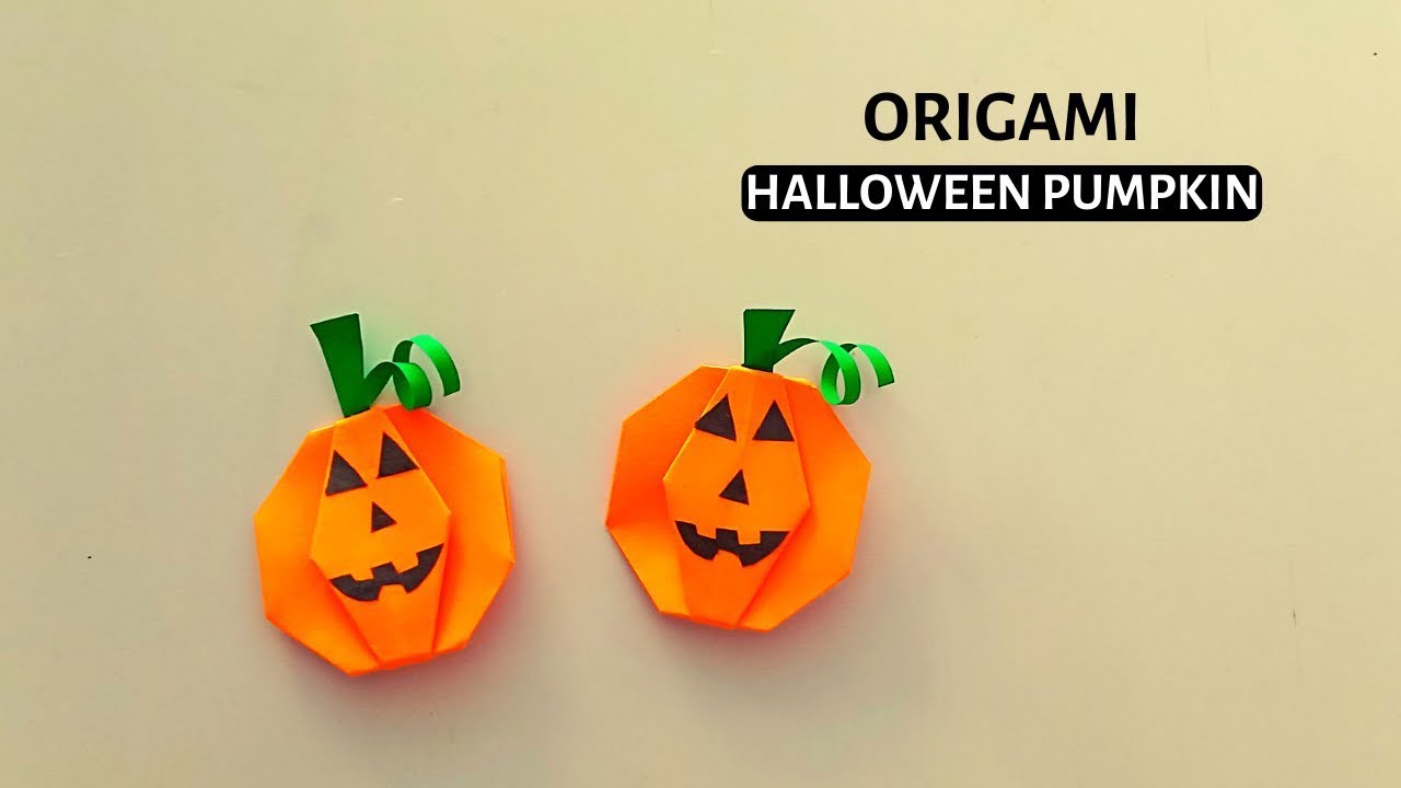 Origami Halloween Pumpkin | How to make easy Halloween pumpkin with paper | Craftboat