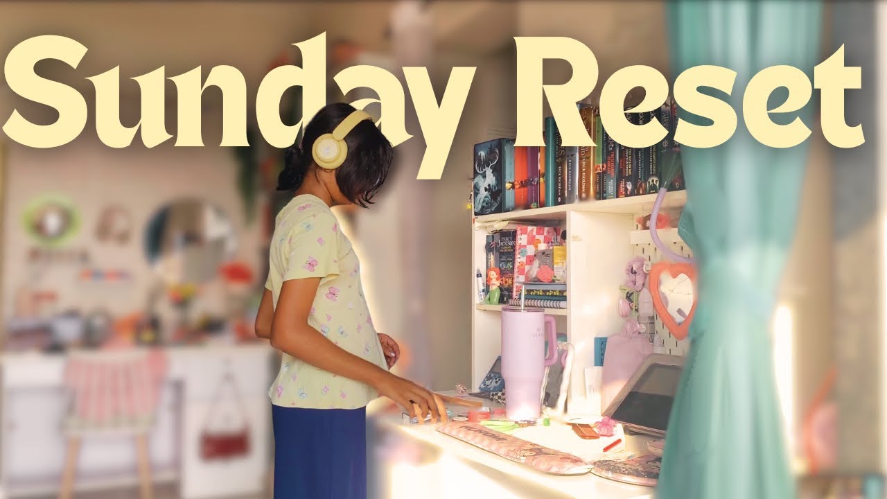 Sunday Reset Vlog | Studying, cleaning, prepping for a new week