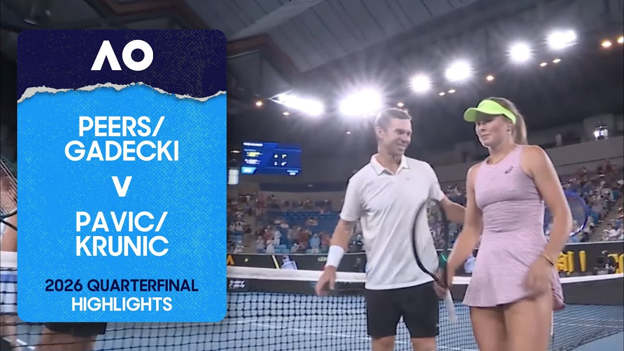 Peers/Gadecki v Pavic/Krunic Highlights | Australian Open 2026 Quarterfinal
