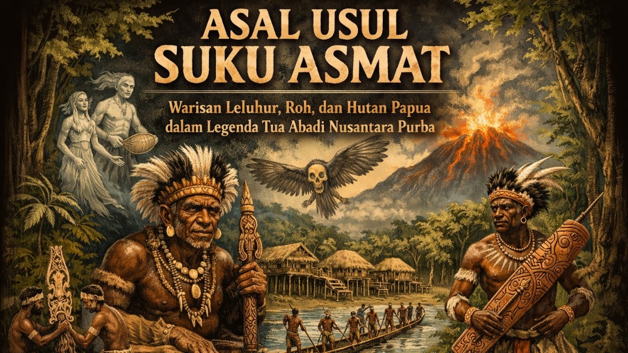 Asal Usul Suku Asmat: Warisan Leluhur, Roh, dan Hutan Papua dalam Legenda Tua Abadi Nusantara Purba