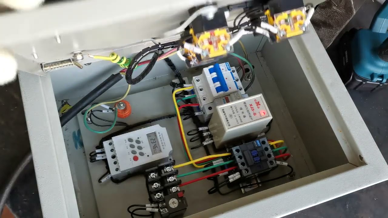 两种控制模式的配电柜维修！手动与时控