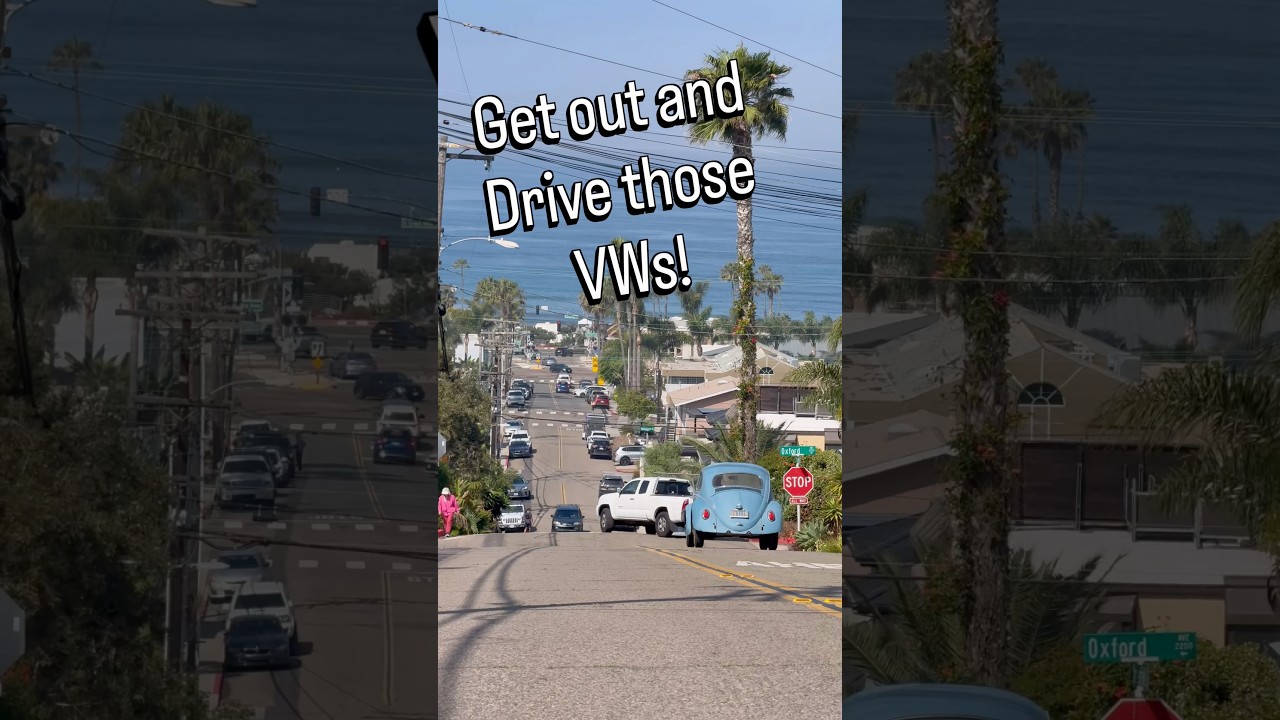 Прогулка по пляжу на классическом Volkswagen Beetle с воздушным охлаждением &mdash; это просто незабыва...