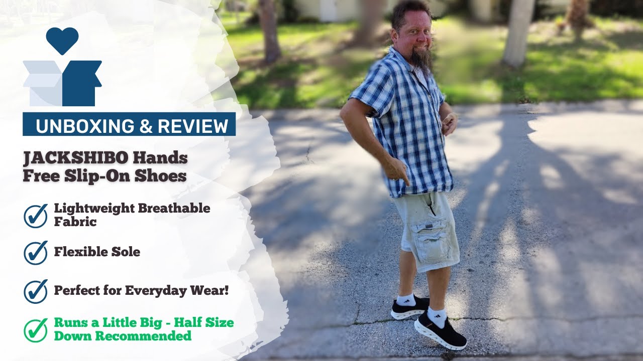 JACKSHIBO Slip-On Flexible Sole Walking Shoes - Review