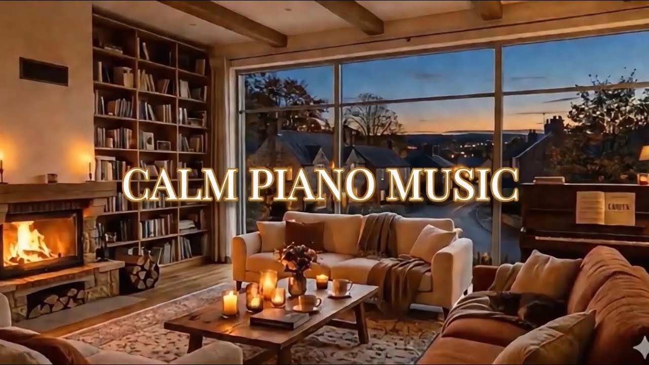 Relaxing Piano Music by the Fireplace 🔥 Deep Focus Study Music 