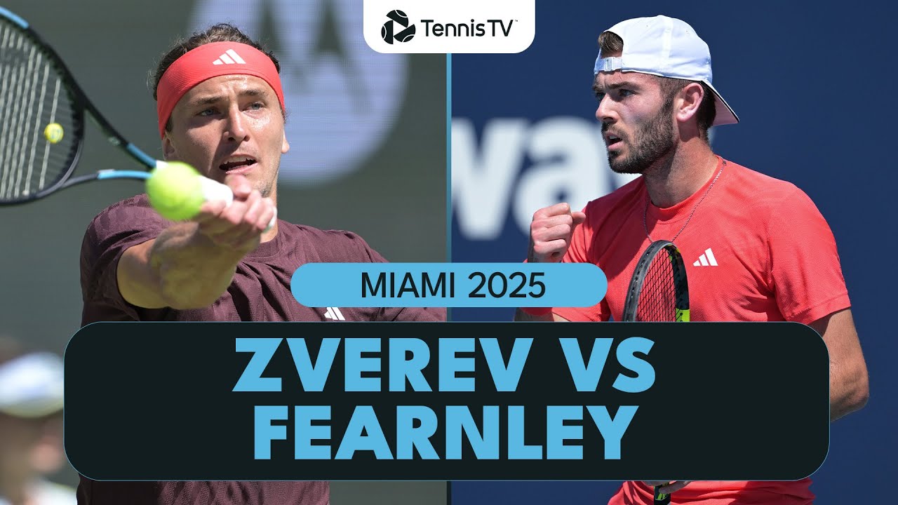 Alexander Zverev Begins Miami Campaign vs Jacob Fearnley 💥 | Miami 2025