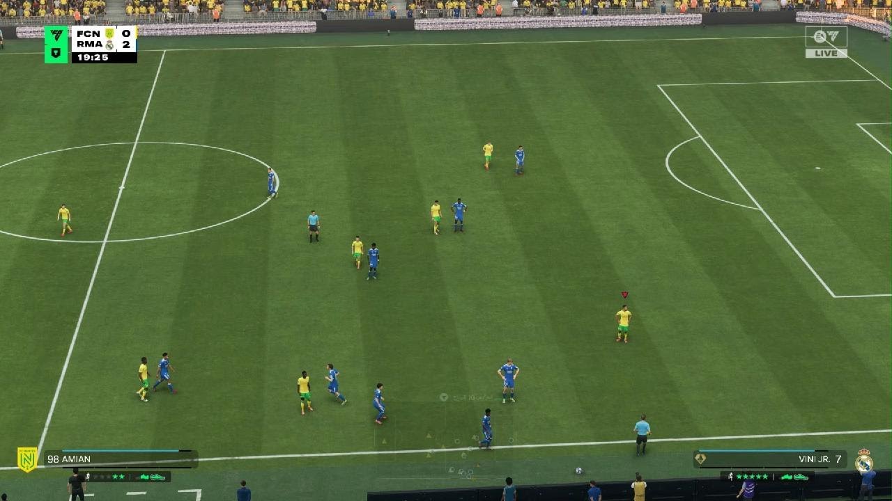 EA SPORTS FC 28  ريال مدريد يسحق نانت الفرنسي 12 هدف دون رد 