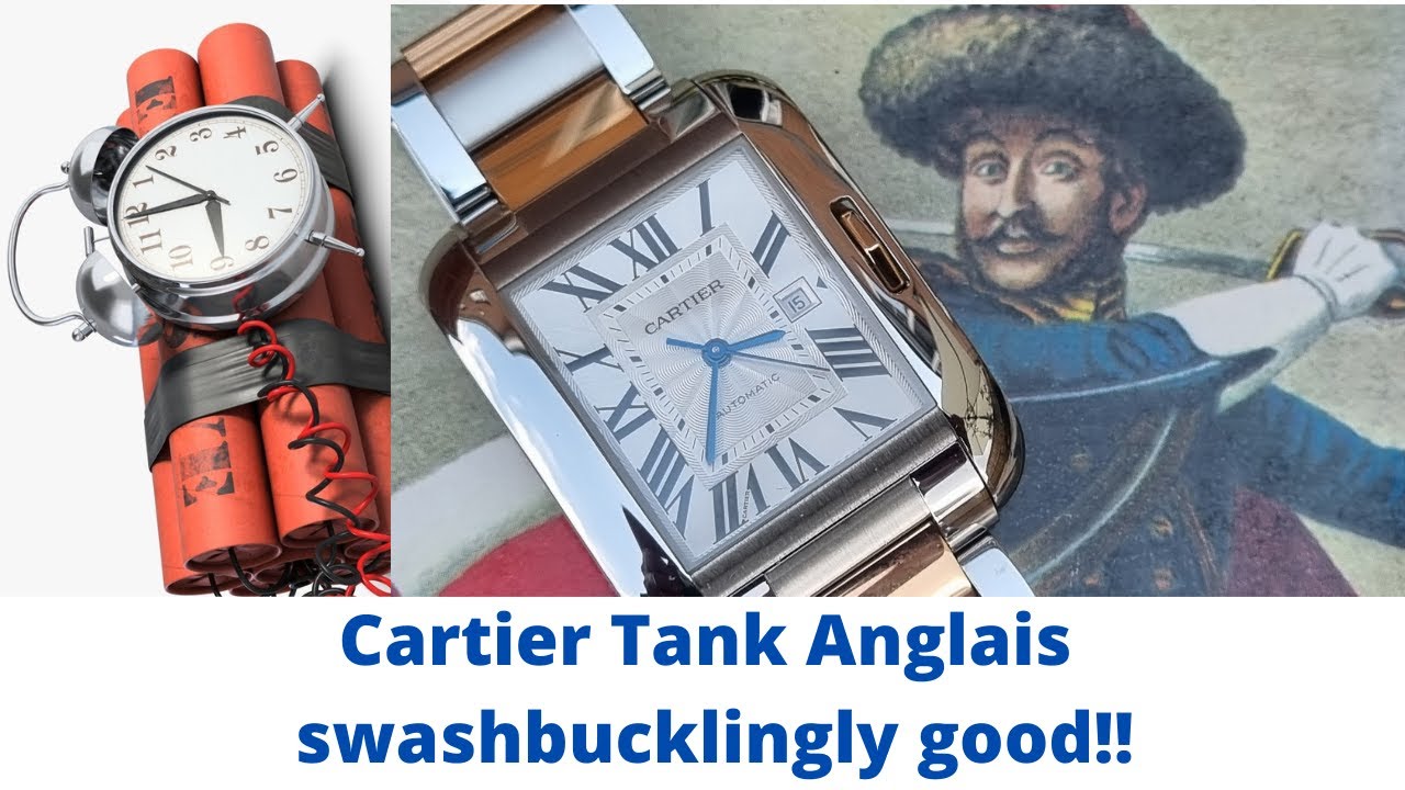CARTIER TANK ANGLAISE ref W5310037 - watch review of this classic retangular brilliance!!