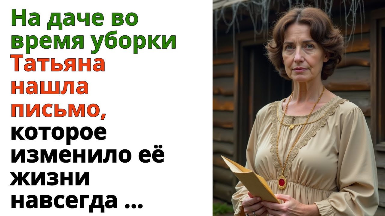 На даче во время уборки Татьяна нашла письмо, которое изменило её жизни навсегда ...