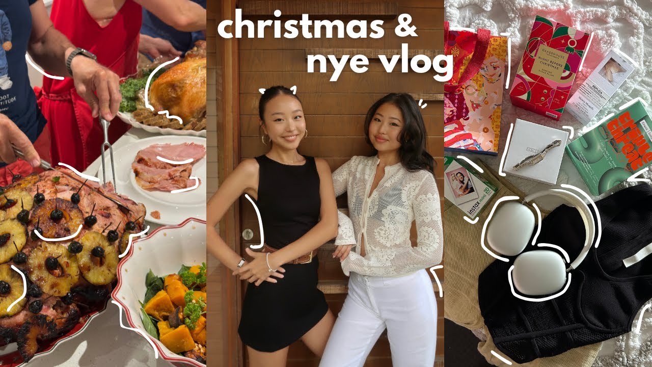 XMAS & NYE VLOG 🎄 | gift haul, 20-course omakase, baking fail, grwm