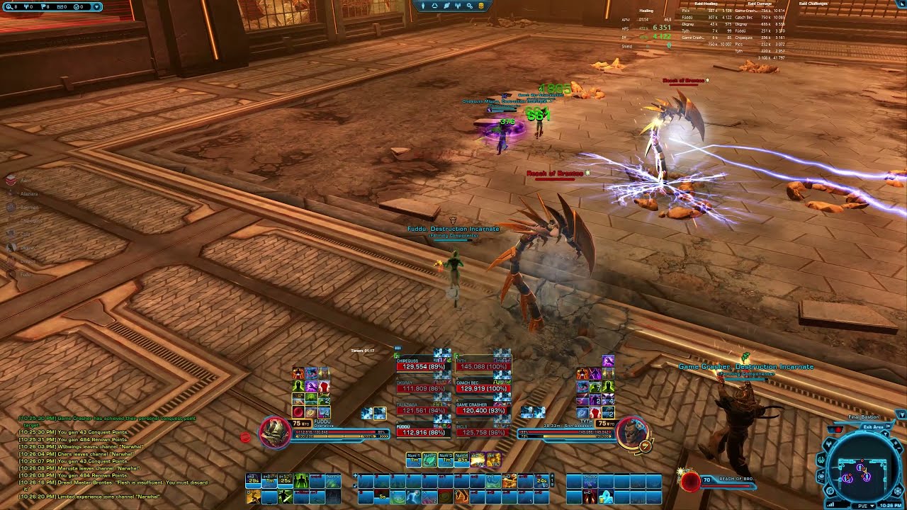 SWTOR | Farming Components | Brontes No Hands | Master Mode | Operative Healer PoV