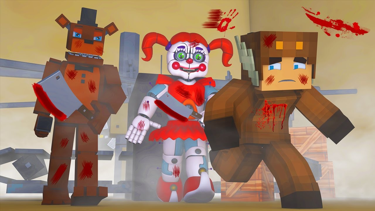 Minecraft Murder - FNAF SISTER LOCATION BABY KILLER! (Minecraft Roleplay) #2