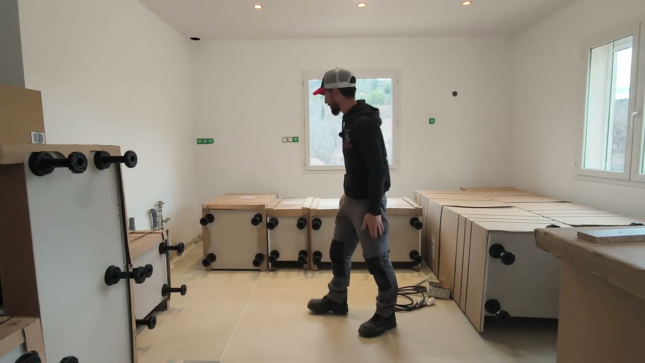 Premières étapes d'une installation de cuisine 👌🏻