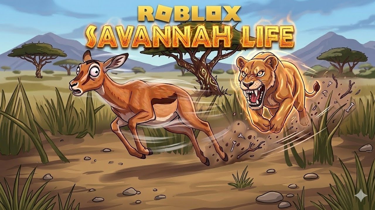 IMPOSSÍVEL CRESCER! VIDA DE IMPALA NO SAVANNAH LIFE ROBLOX