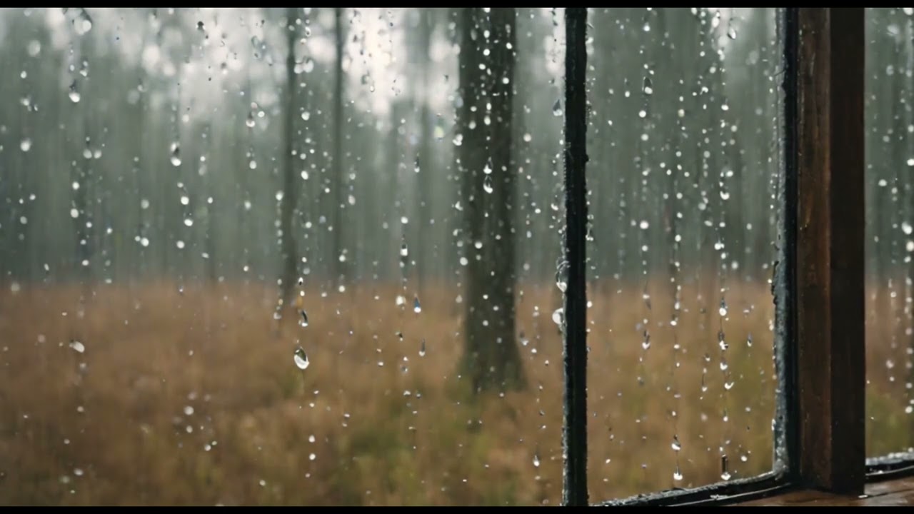 Relaxing sound of Autumn rain on Window | Cozy Autumn: rainy ambience | Fall into a deep sleep | 8H