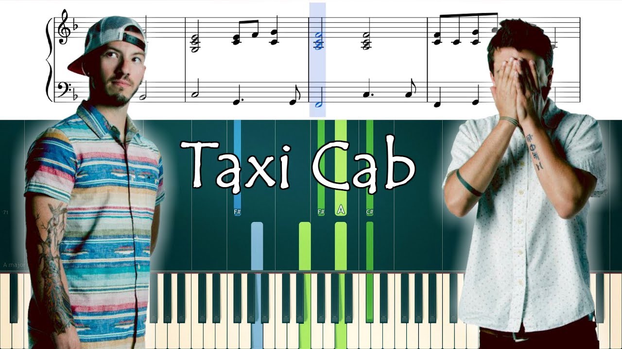 How to play the piano part of Taxi Cab by Twenty One Pilots