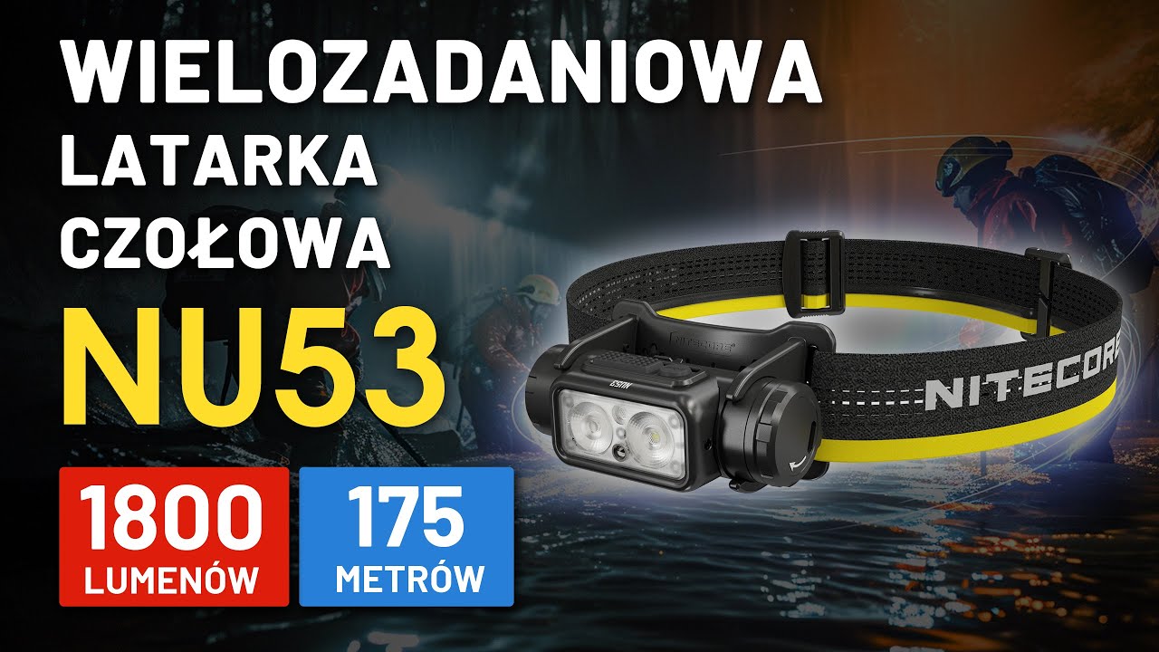 Wielozadaniowa latarka czołowa Nitecore NU53 | Oficjalny przegląd wideo