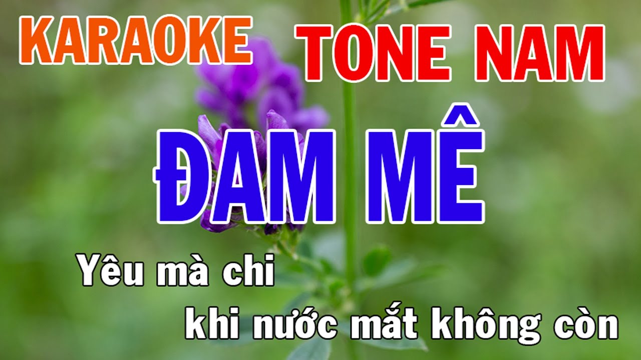 Đam Mê Karaoke Tone Nam Nhạc Sống - Phối Mới Dễ Hát - Nhật Nguyễn