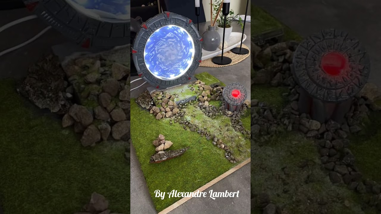 Star Gate ! Picture of a 3D model with LEDs 