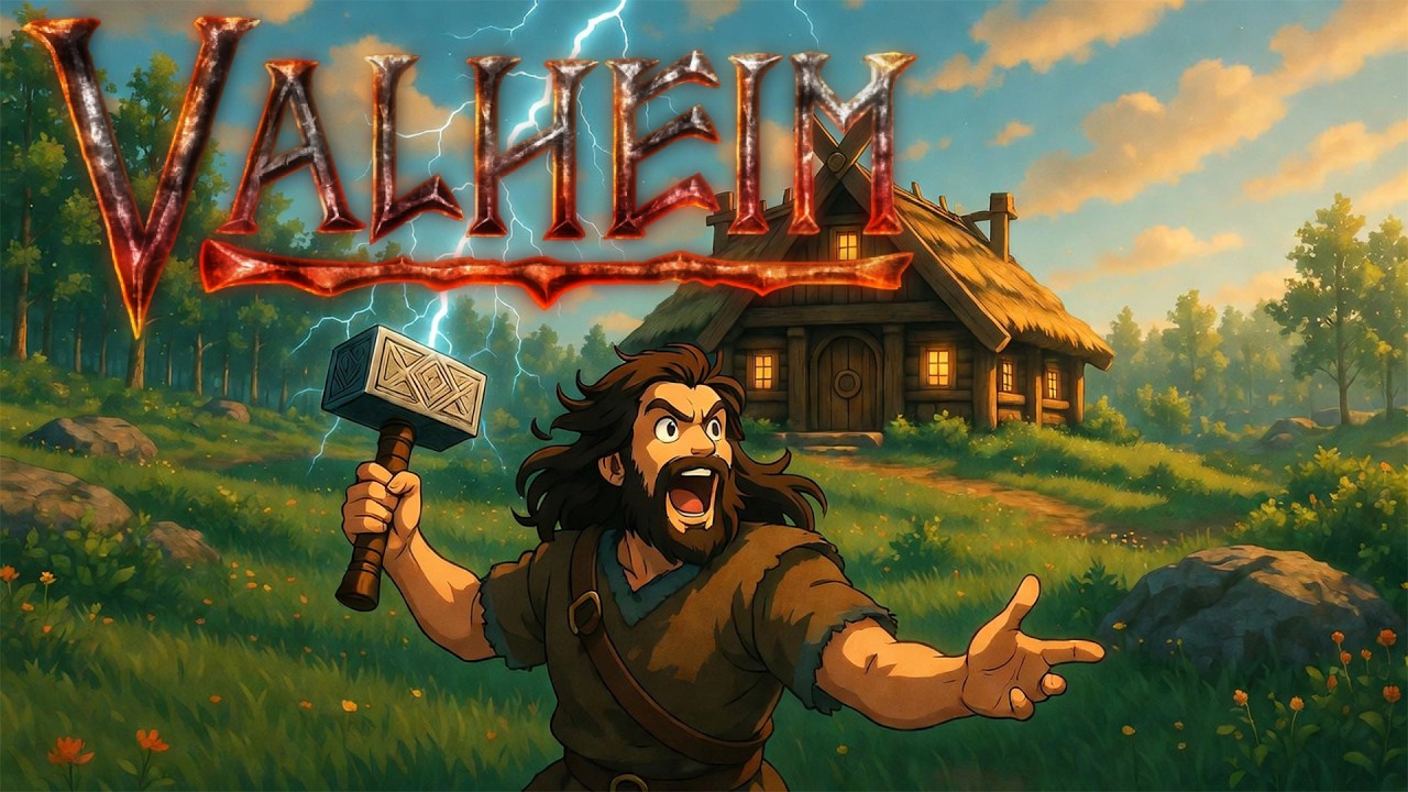 Valheim - Black Forest Base Started!   #sponsored GPortal Partner