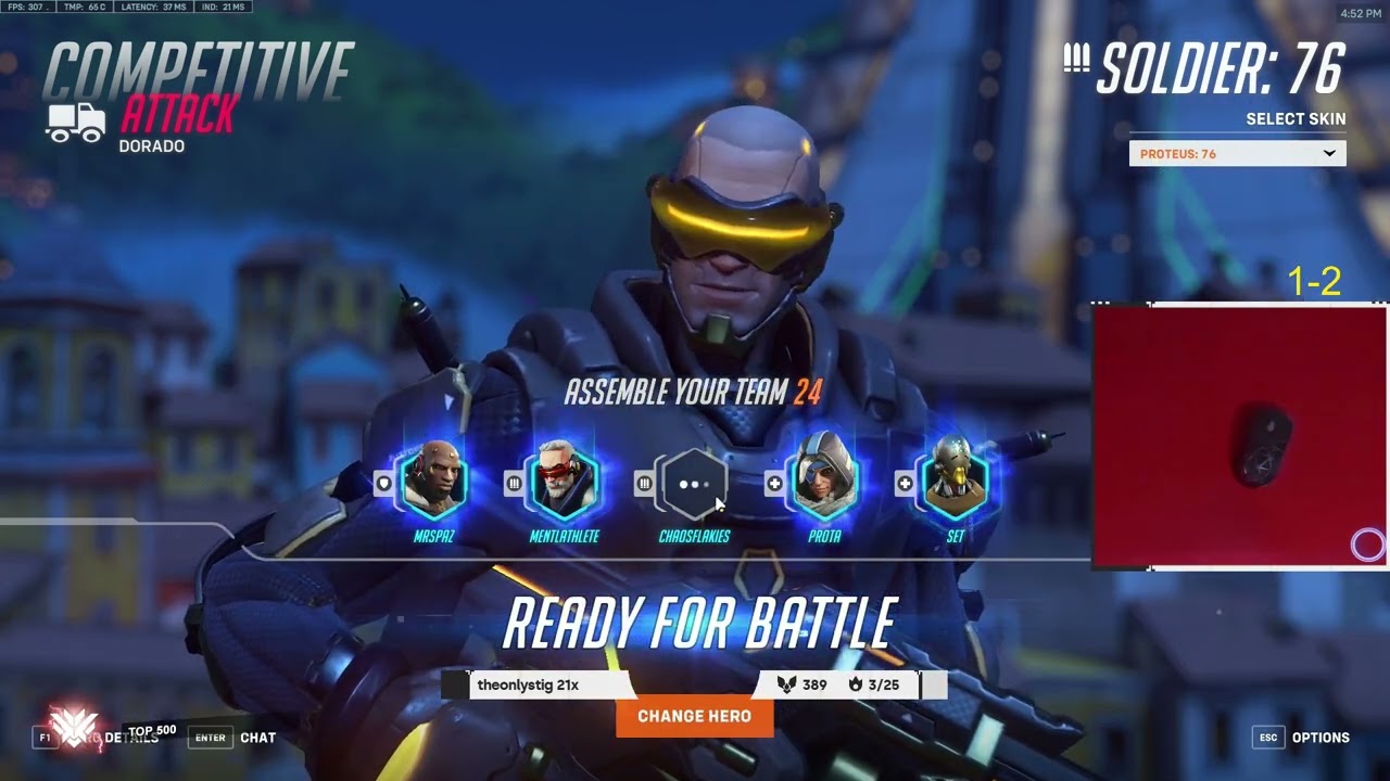 WHAT TOP 500 SOLDIER 76 LOOKS LIKE! Gale Soldier 76 Overwatch 2 Season 4