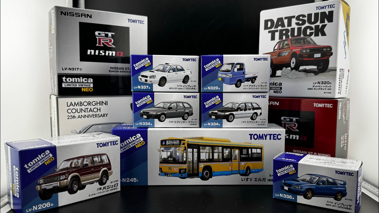 GT-Rs, Subarus, & Buses: Opening a stack of BRAND NEW Tomica Limited Vintage