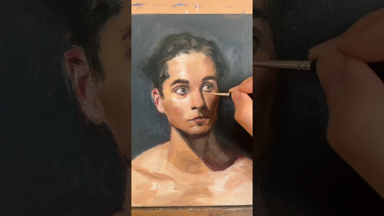 Comment r&eacute;ussir un PORTRAIT &agrave; la PEINTURE &Agrave; L&rsquo;HUILE #peinture #dessin #art