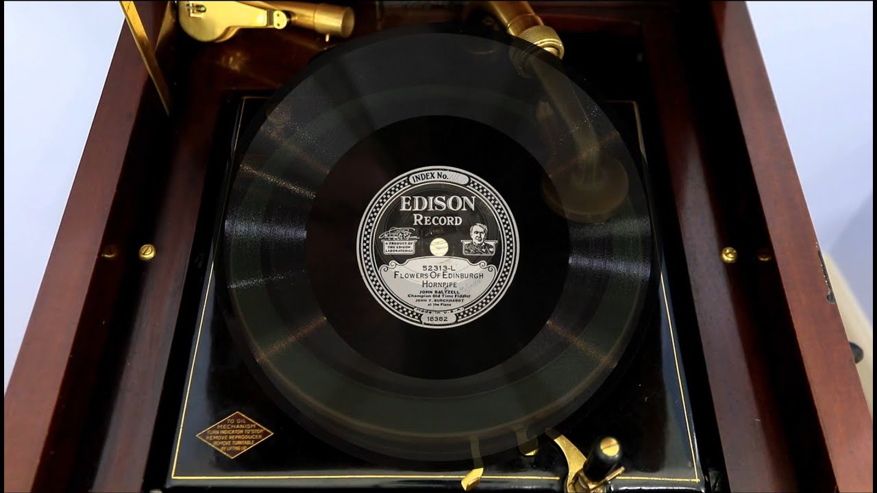Champion Old Time Fiddler John Baltzell, "Flowers Of Edinburgh Hornpipe" Edison Diamond Disc 52313-L