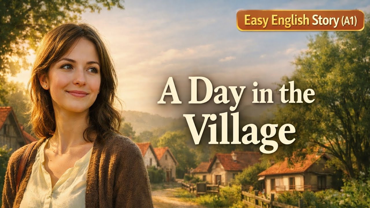 Learn English Through Stories⭐A Day in the Village | A1 Level English Listening & Speaking Practice