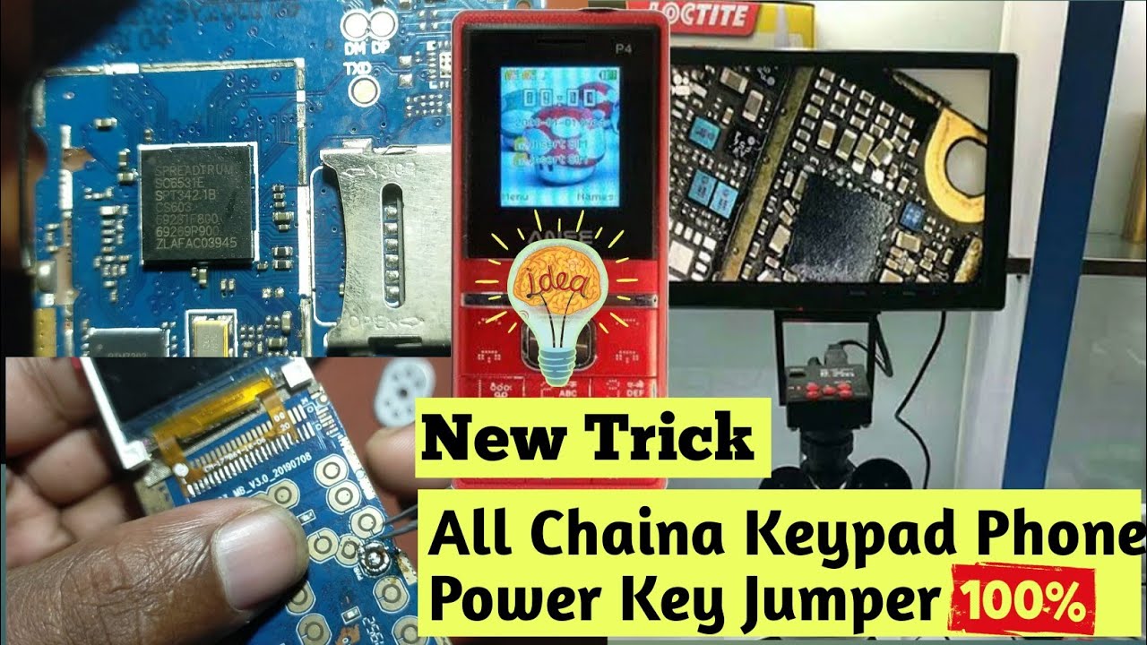 Anee P4 Mobile Power Key Jumper | Chaina Keypad Phone Dead Repair Solution
