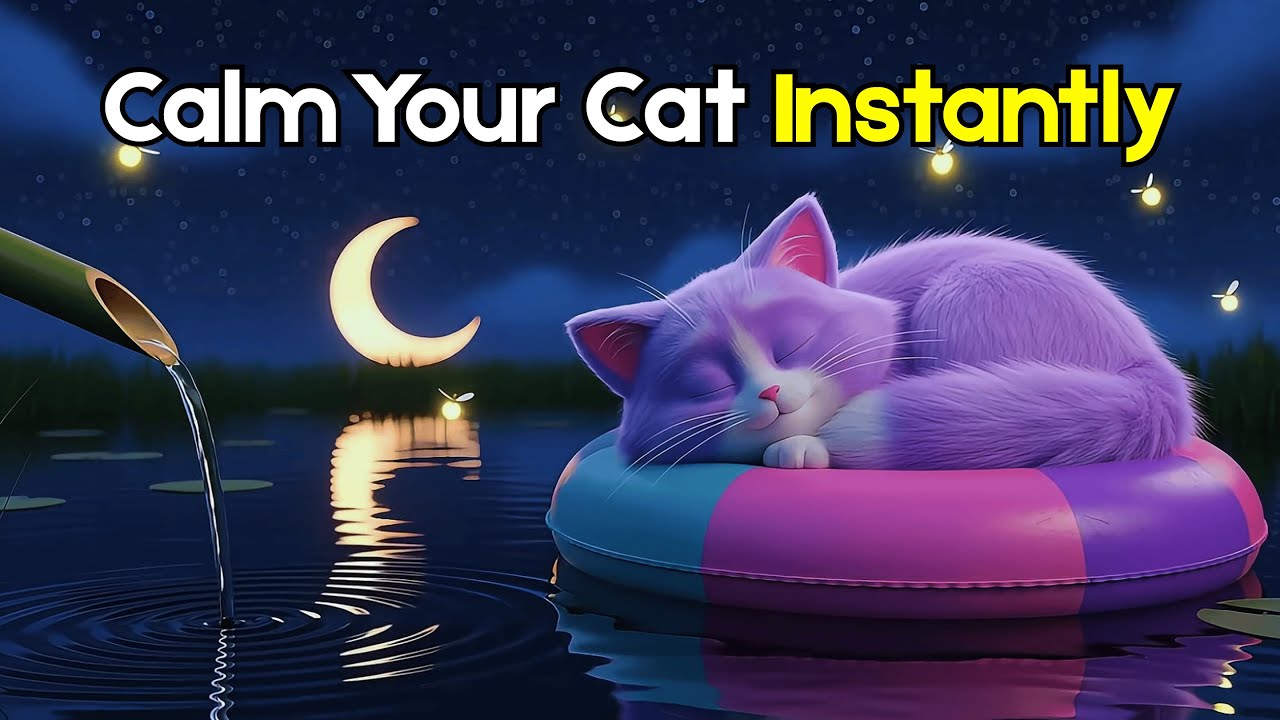 Deep Sleep Cat Piano Music for Stress Relief and Emotional Calm