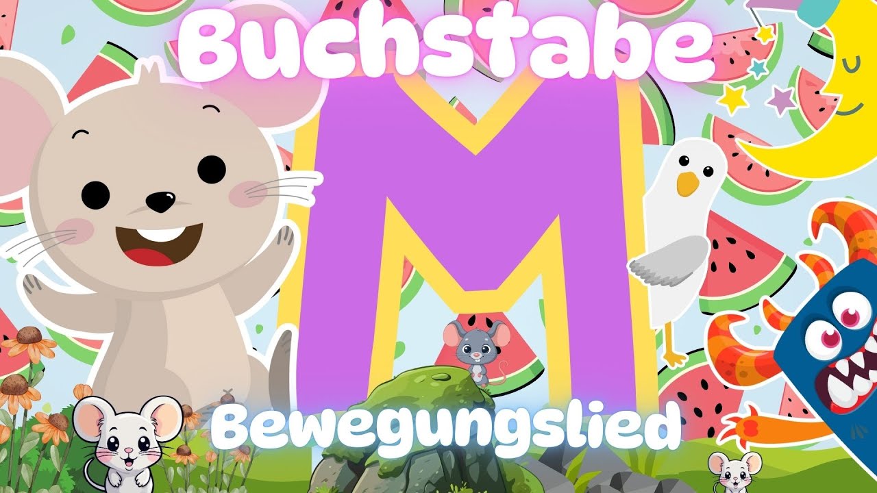 Bewegungslied M - Einführung Buchstabe M Anlautlied Buchstabeneinführung M