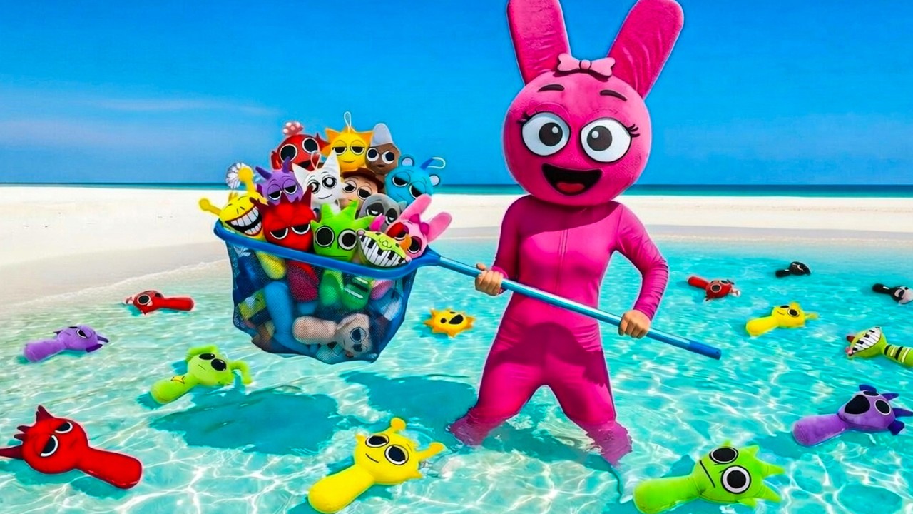 Is there anything unusual at the beach  Pinki & Sprunki