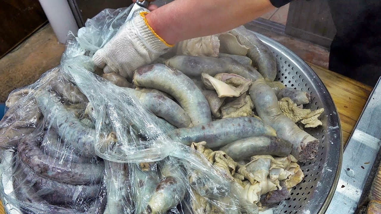 탱글탱글하고 담백한 23년 전통 순대 내장 간 염통 곱창 머릿고기? 제주 한림매일시장 맛집 보람순대국밥/sundae/pork offals/Korean street food