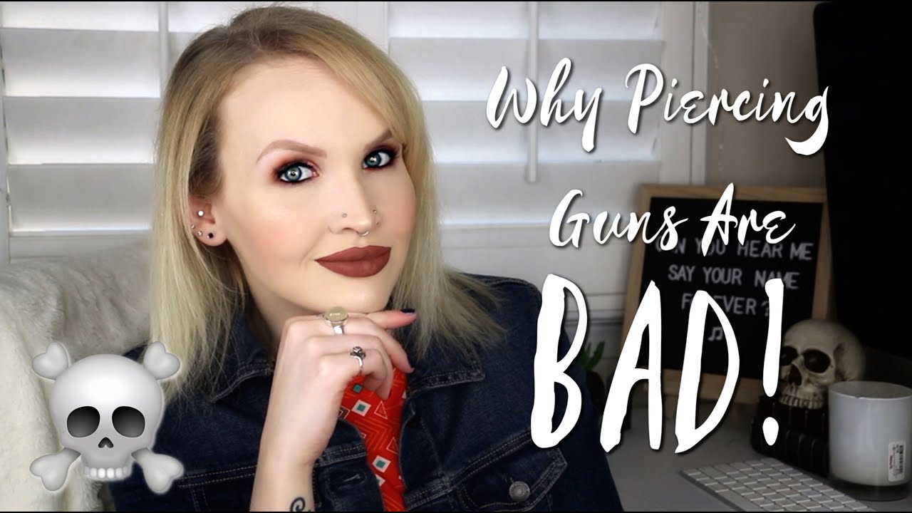 WHY PIERCING GUNS ARE BAD 💀