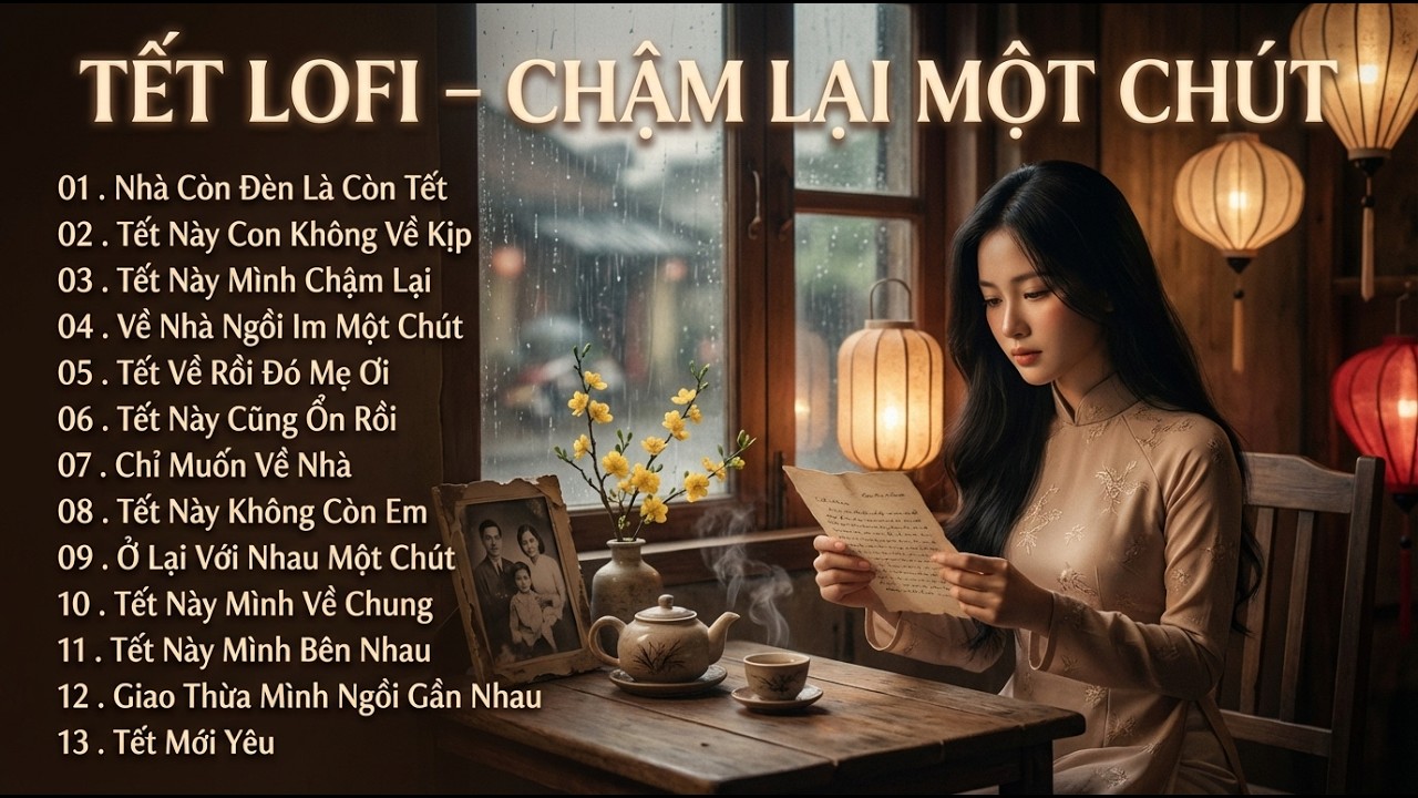 Tết Lofi 2026 – Chậm Lại Một Chút… 🌙 Nhạc Xuân Buồn Cho Người Xa Nhà