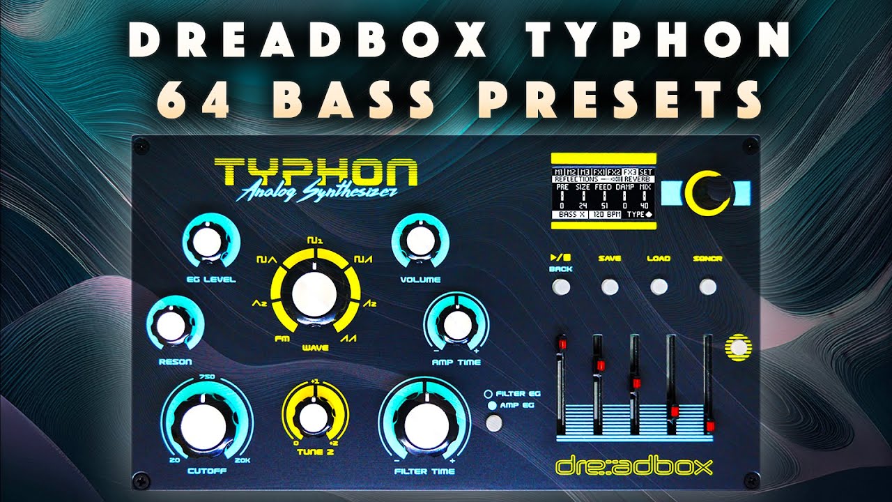 Dreadbox Typhon: 64 Bass Presets & Sequences. Sound Demo