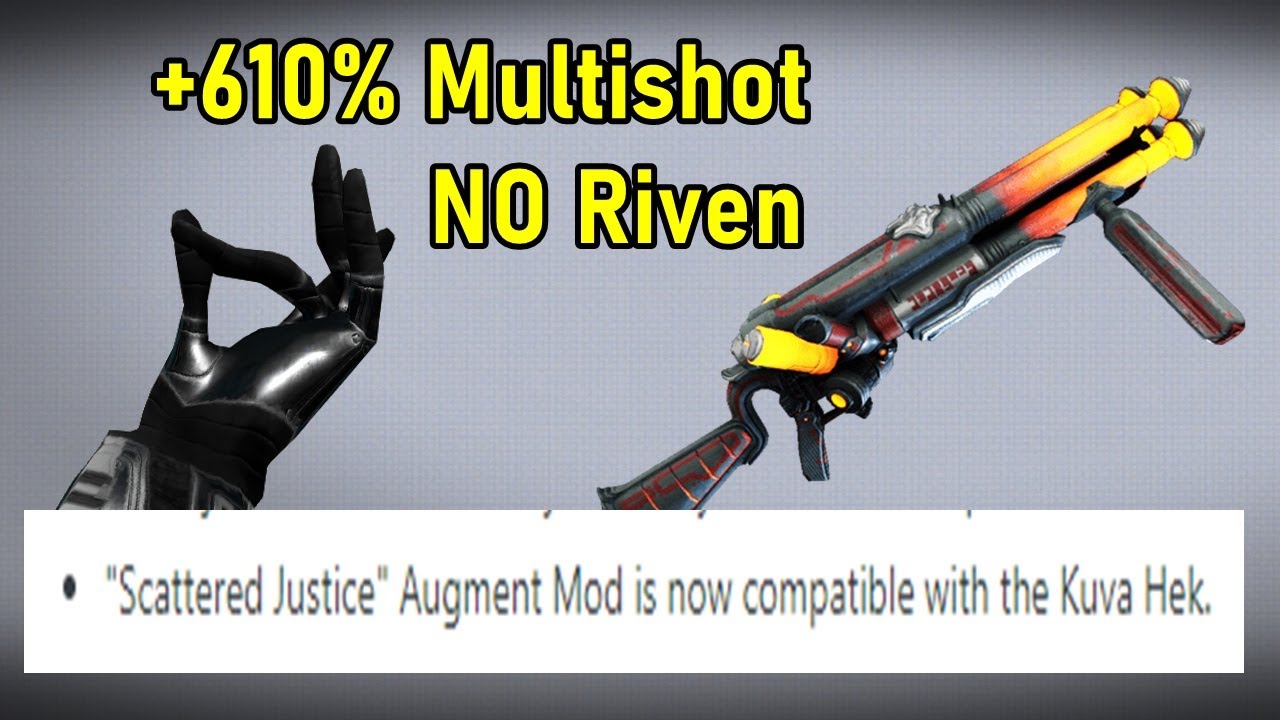 Kuva Hek Can Now Use Scattered Justice (Warframe)