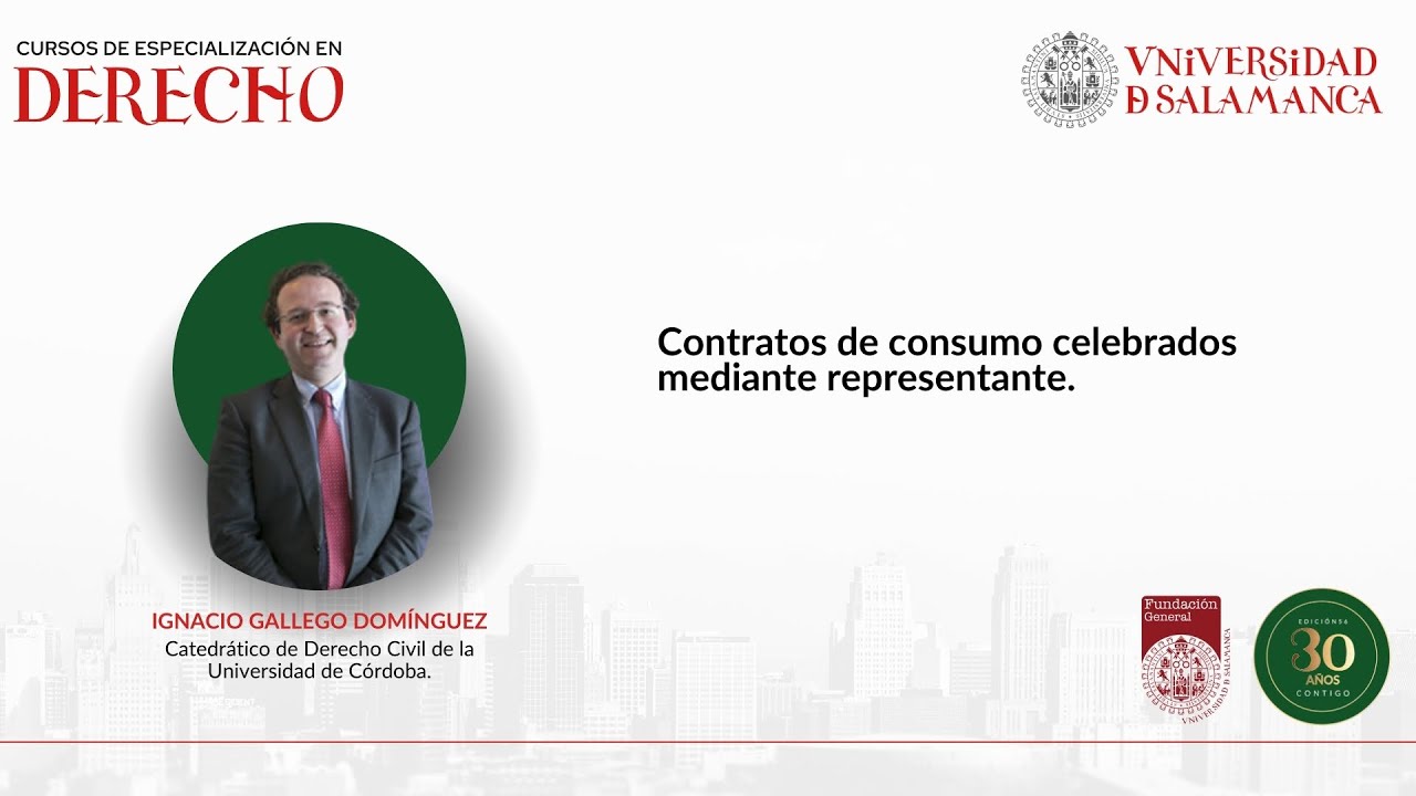 Contratos de consumo celebrados mediante representante