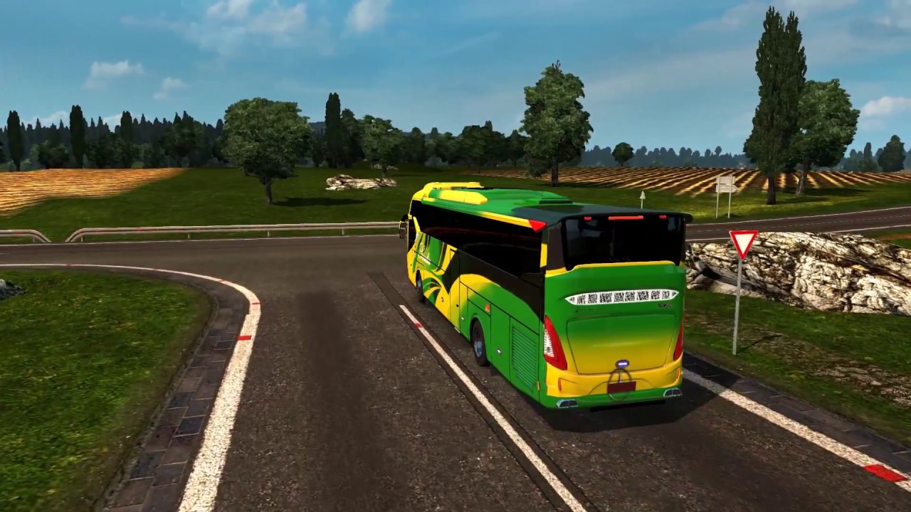 Euro Truck Simulator 2 Bus trip to Hamburg with Legacy SR2 XHD